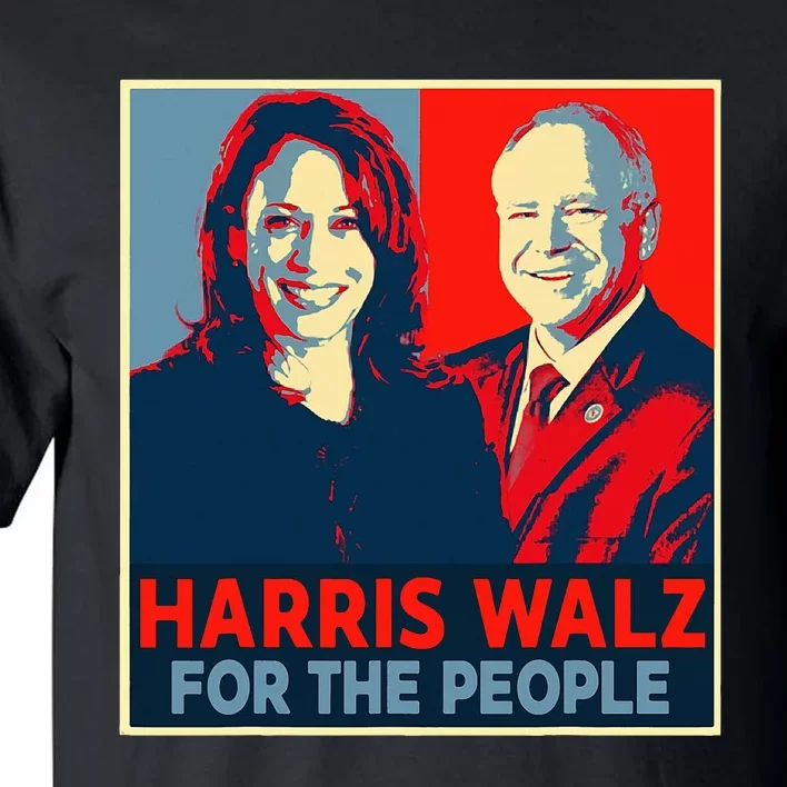 Kamala Harris Tim Walz Waltz For The People 2024 Tall T-Shirt