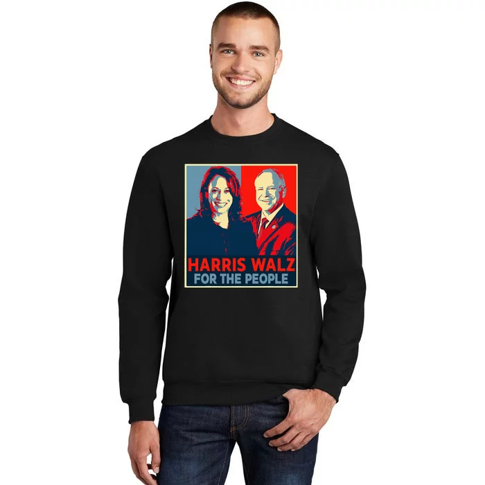 Kamala Harris Tim Walz Waltz For The People 2024 Tall Sweatshirt