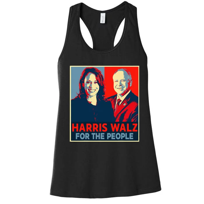 Kamala Harris Tim Walz Waltz For The People 2024 Women's Racerback Tank