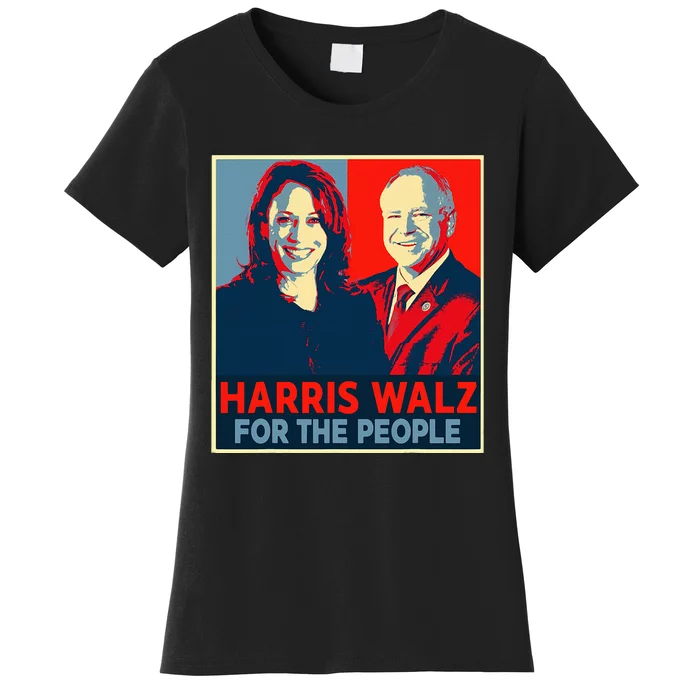 Kamala Harris Tim Walz Waltz For The People 2024 Women's T-Shirt