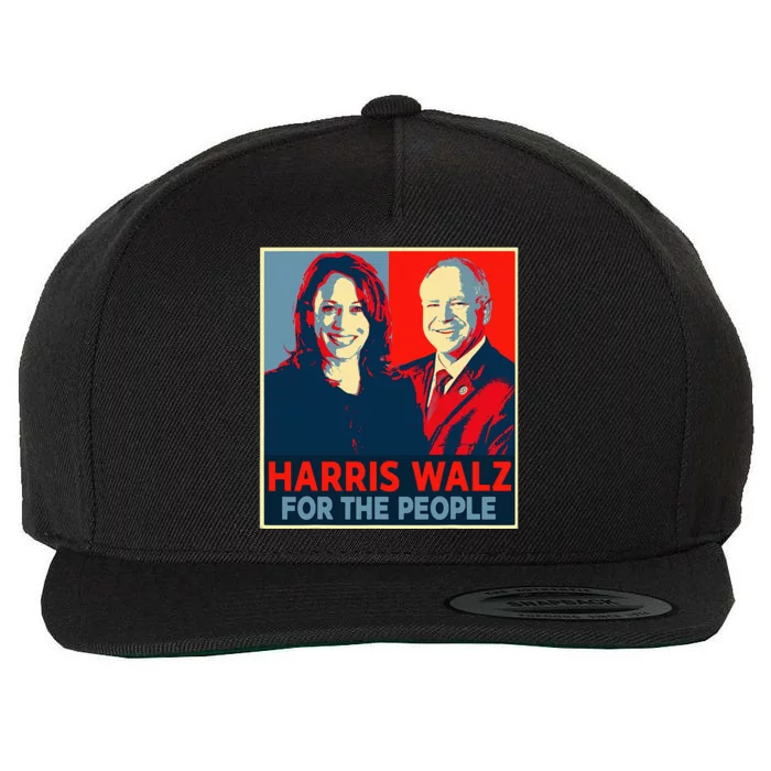 Kamala Harris Tim Walz Waltz For The People 2024 Wool Snapback Cap