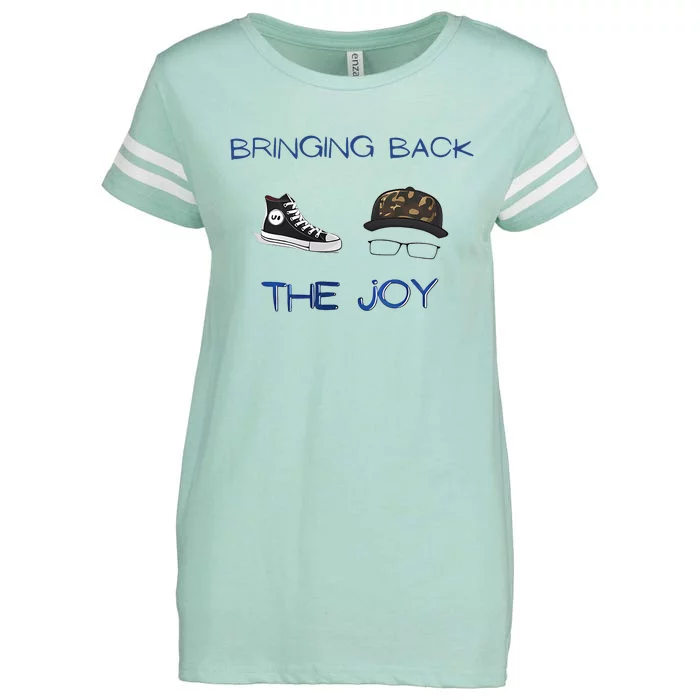 Kamala Harris Tim Walz Waltz Bringing Back The Joy Enza Ladies Jersey Football T-Shirt