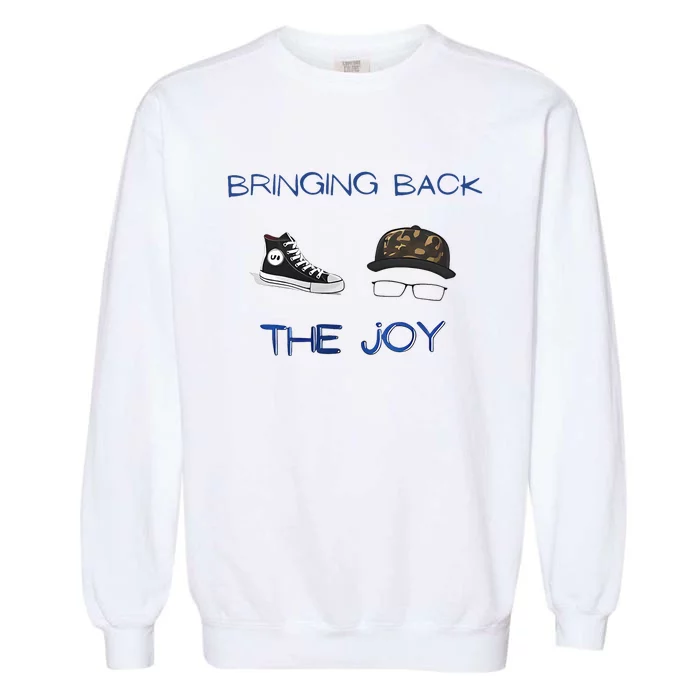 Kamala Harris Tim Walz Waltz Bringing Back The Joy Garment-Dyed Sweatshirt