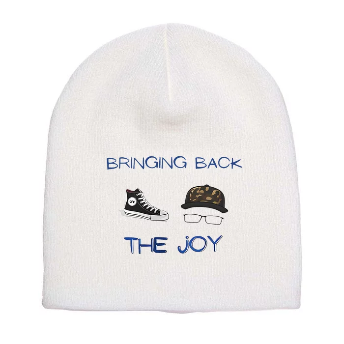 Kamala Harris Tim Walz Waltz Bringing Back The Joy Short Acrylic Beanie