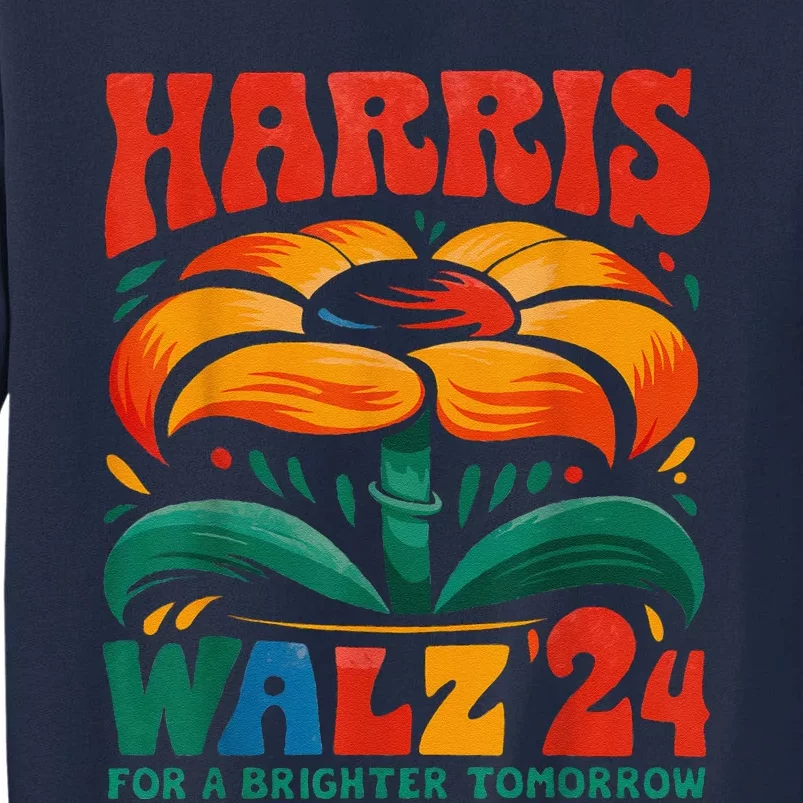 Kamala Harris Tim Walz 2024 Peace Lgbt Harris Walz Waltz Tall Sweatshirt