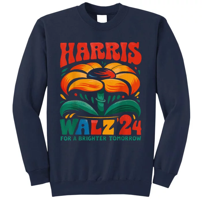 Kamala Harris Tim Walz 2024 Peace Lgbt Harris Walz Waltz Tall Sweatshirt