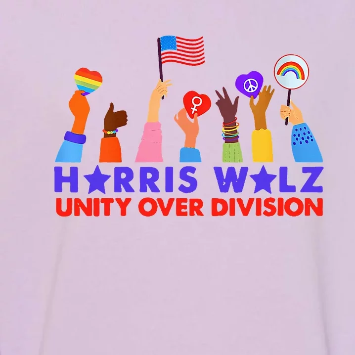 Kamala Harris Tim Walz Walz Boho Aesthetic Garment-Dyed Sweatshirt