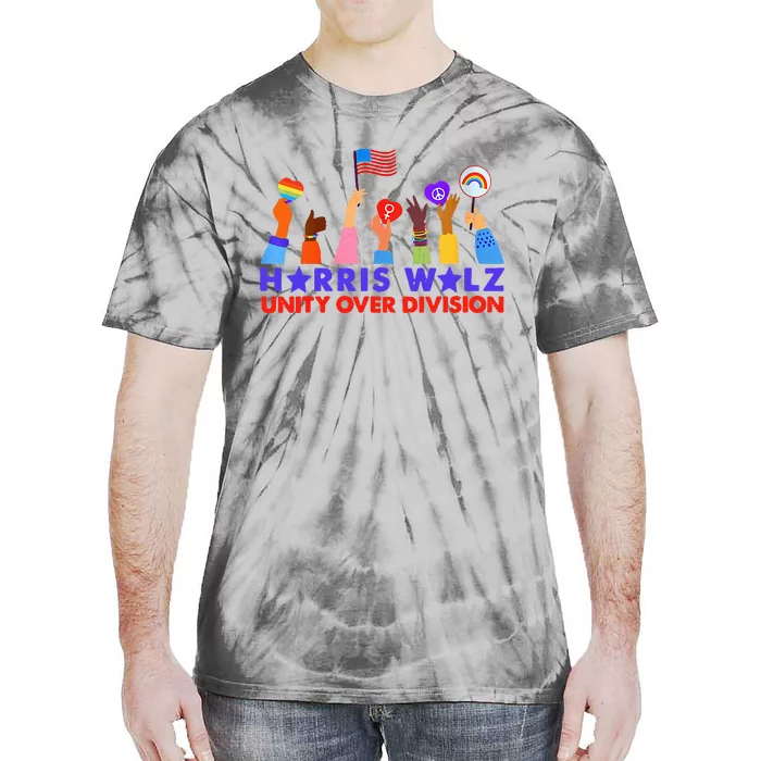 Kamala Harris Tim Walz Walz Boho Aesthetic Tie-Dye T-Shirt