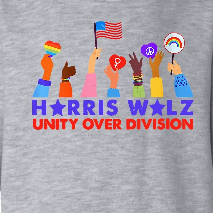 Kamala Harris Tim Walz Walz Boho Aesthetic Toddler Hoodie