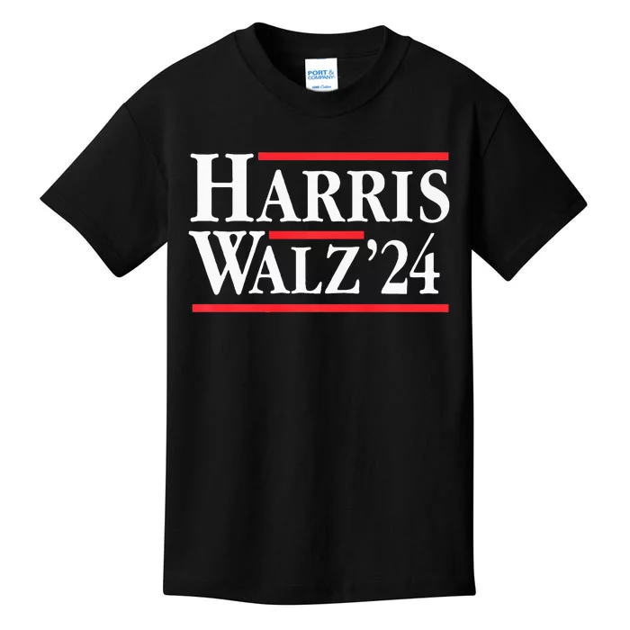 Kamala Harris Tim Walz 2024 Democratic Ticket Premium Kids T-Shirt