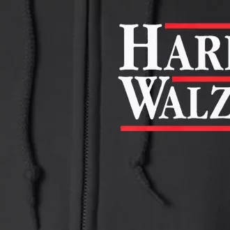 Kamala Harris Tim Walz 2024 Democratic Ticket Premium Full Zip Hoodie