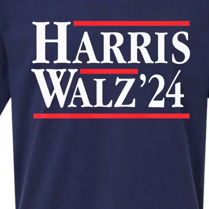 Kamala Harris Tim Walz 2024 Democratic Ticket Premium Sueded Cloud Jersey T-Shirt