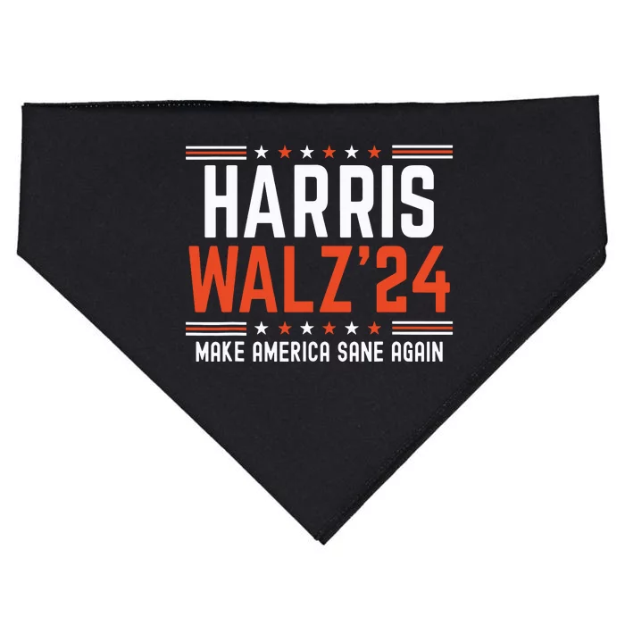 Kamala Harris Tim Walz USA-Made Doggie Bandana