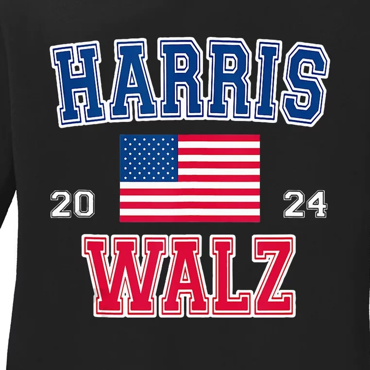 Kamala Harris Tim Walz 2024 Ladies Long Sleeve Shirt