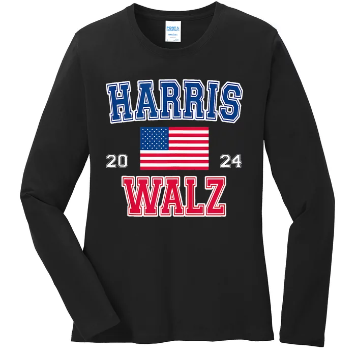 Kamala Harris Tim Walz 2024 Ladies Long Sleeve Shirt