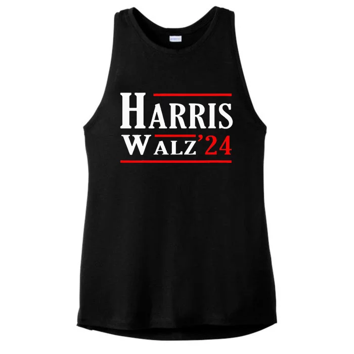 Kamala Harris Tim Walz 2024 Election Harris Walz 2024 Ladies Tri-Blend Wicking Tank