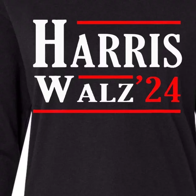 Kamala Harris Tim Walz 2024 Election Harris Walz 2024 Womens Cotton Relaxed Long Sleeve T-Shirt