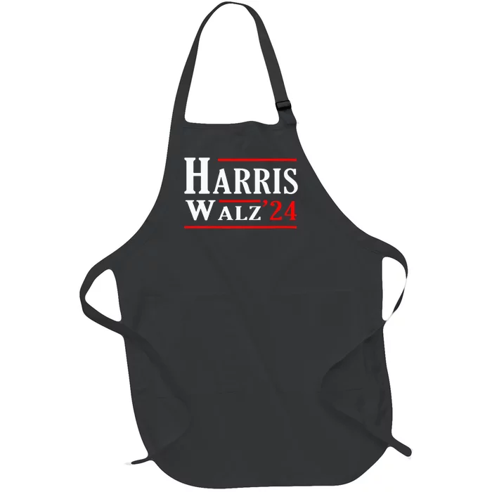 Kamala Harris Tim Walz 2024 Election Harris Walz 2024 Full-Length Apron With Pocket