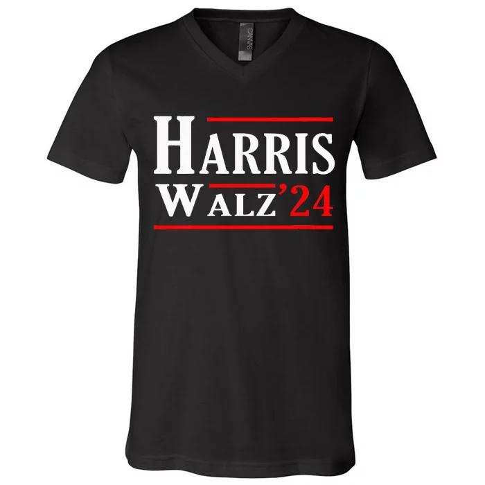 Kamala Harris Tim Walz 2024 Election Harris Walz 2024 V-Neck T-Shirt