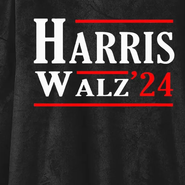 Kamala Harris Tim Walz 2024 Election Harris Walz 2024 Hooded Wearable Blanket