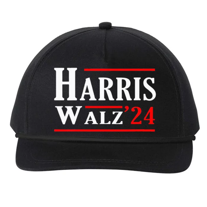 Kamala Harris Tim Walz 2024 Election Harris Walz 2024 Snapback Five-Panel Rope Hat