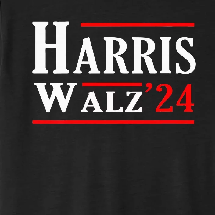 Kamala Harris Tim Walz 2024 Election Harris Walz 2024 ChromaSoft Performance T-Shirt