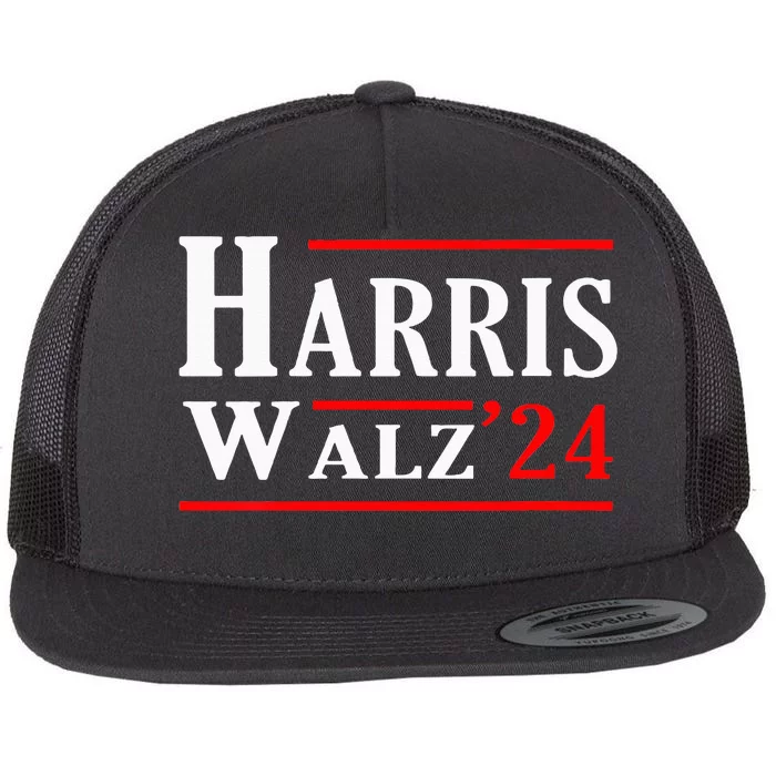 Kamala Harris Tim Walz 2024 Election Harris Walz 2024 Flat Bill Trucker Hat