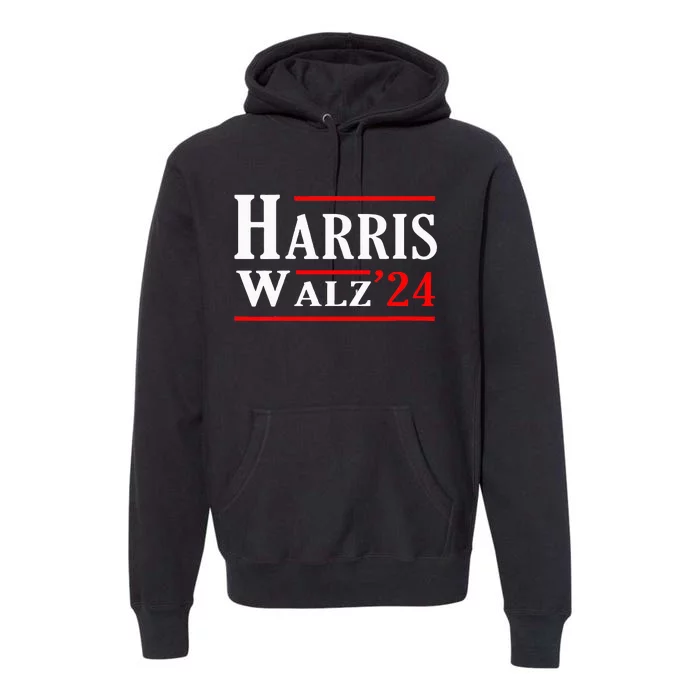 Kamala Harris Tim Walz 2024 Election Harris Walz 2024 Premium Hoodie