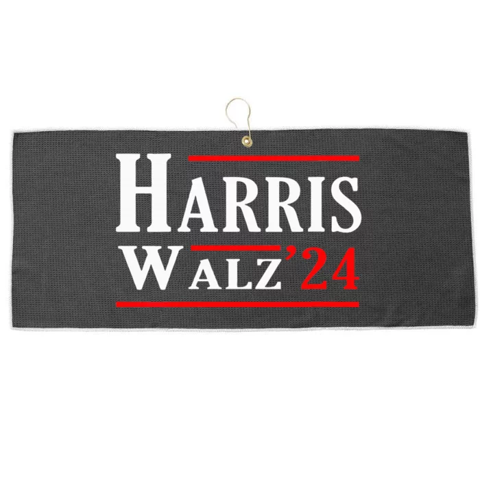 Kamala Harris Tim Walz 2024 Election Harris Walz 2024 Large Microfiber Waffle Golf Towel