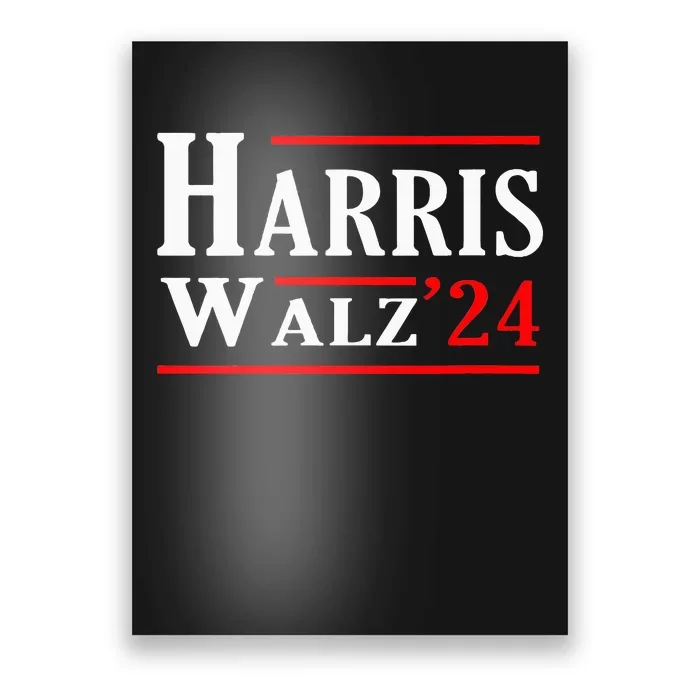 Kamala Harris Tim Walz 2024 Election Harris Walz 2024 Poster