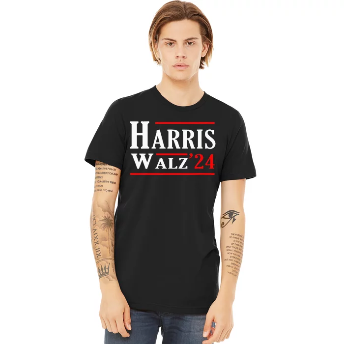 Kamala Harris Tim Walz 2024 Election Harris Walz 2024 Premium T-Shirt