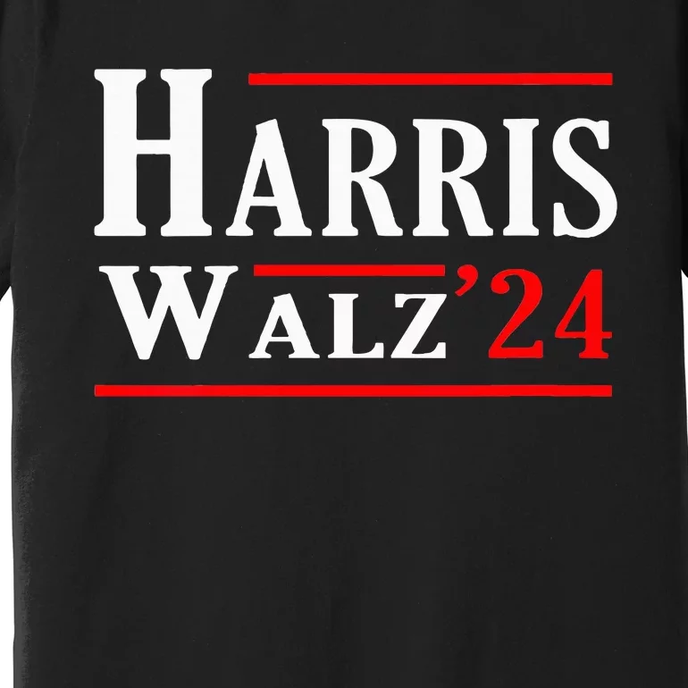 Kamala Harris Tim Walz 2024 Election Harris Walz 2024 Premium T-Shirt