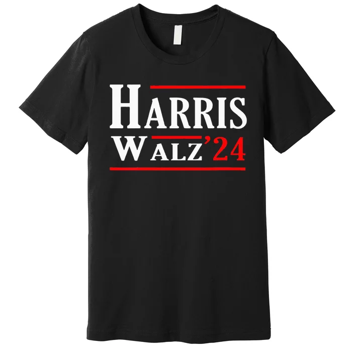 Kamala Harris Tim Walz 2024 Election Harris Walz 2024 Premium T-Shirt