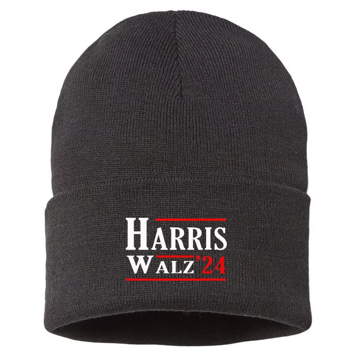 Kamala Harris Tim Walz 2024 Election Harris Walz 2024 Sustainable Knit Beanie