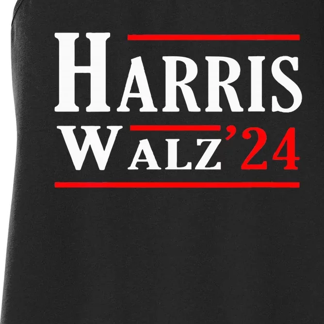 Kamala Harris Tim Walz 2024 Election Harris Walz 2024 Women's Racerback Tank