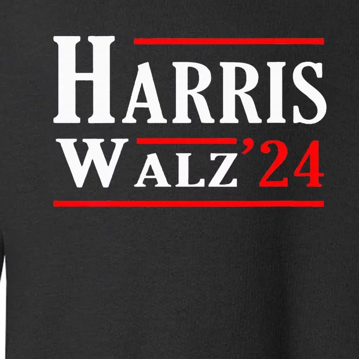 Kamala Harris Tim Walz 2024 Election Harris Walz 2024 Toddler Sweatshirt