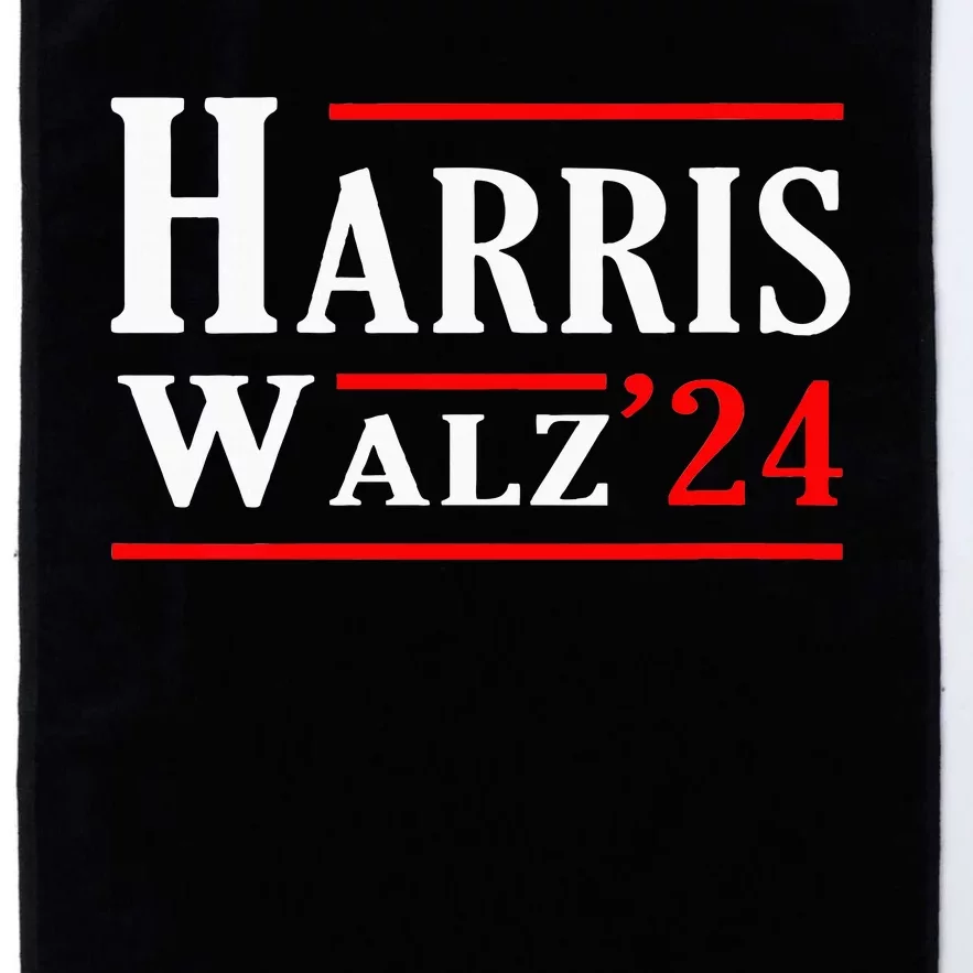 Kamala Harris Tim Walz 2024 Election Harris Walz 2024 Platinum Collection Golf Towel