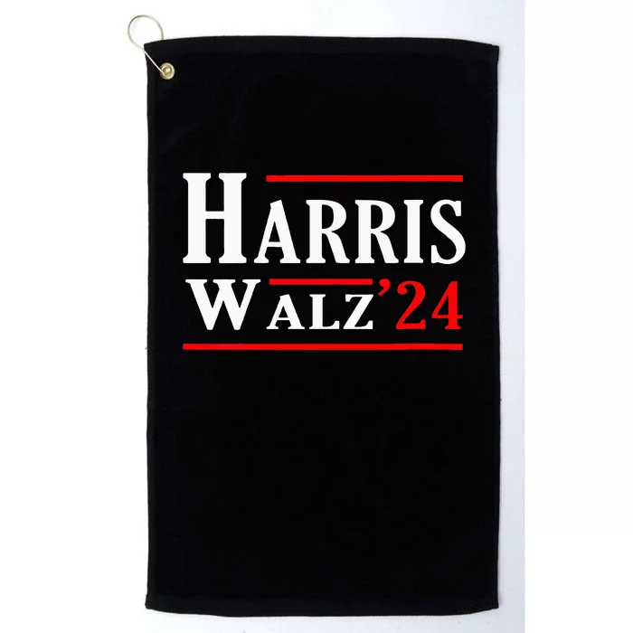 Kamala Harris Tim Walz 2024 Election Harris Walz 2024 Platinum Collection Golf Towel