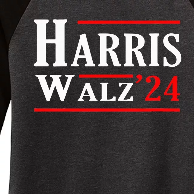 Kamala Harris Tim Walz 2024 Election Harris Walz 2024 Women's Tri-Blend 3/4-Sleeve Raglan Shirt