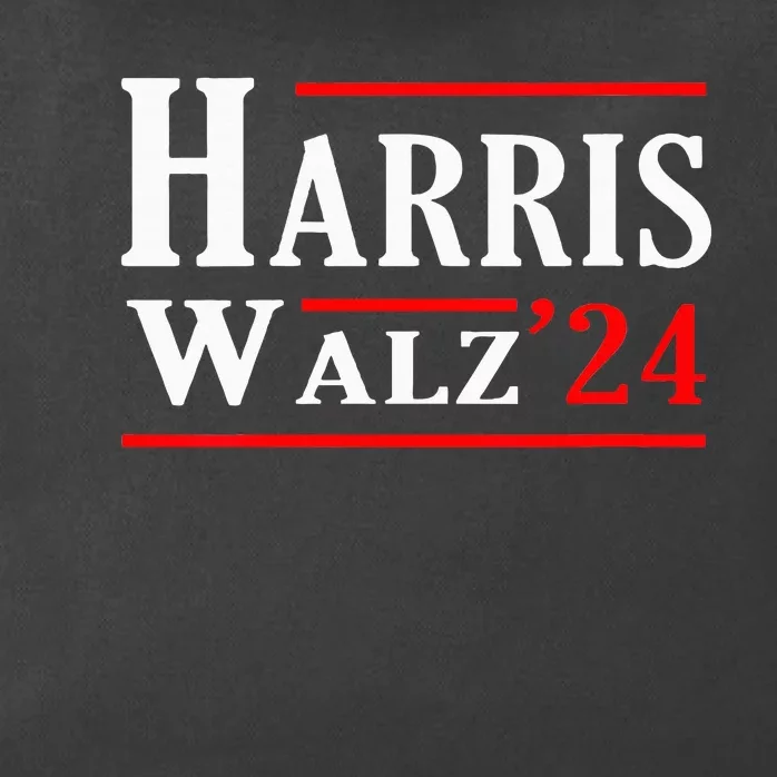 Kamala Harris Tim Walz 2024 Election Harris Walz 2024 Zip Tote Bag