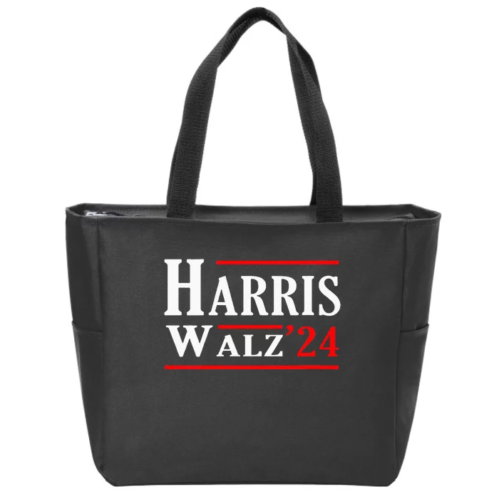 Kamala Harris Tim Walz 2024 Election Harris Walz 2024 Zip Tote Bag