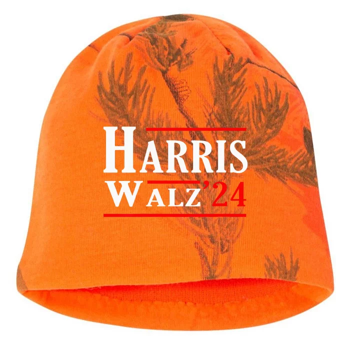 Kamala Harris Tim Walz 2024 Election Harris Walz 2024 Kati - Camo Knit Beanie