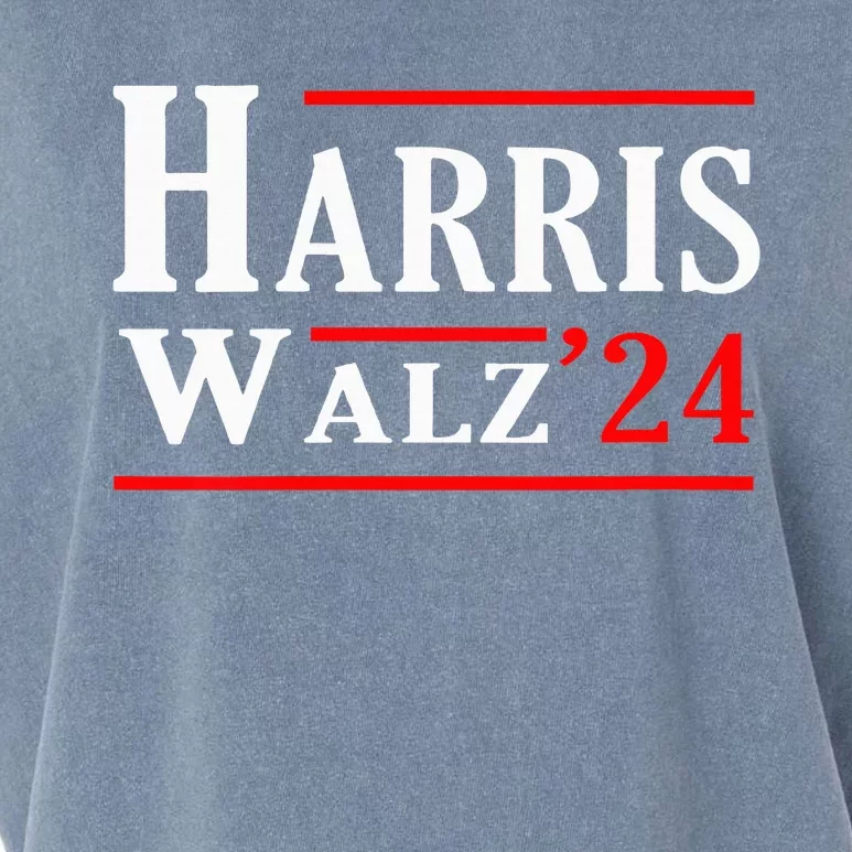 Kamala Harris Tim Walz 2024 Election Harris Walz 2024 Garment-Dyed Women's Muscle Tee