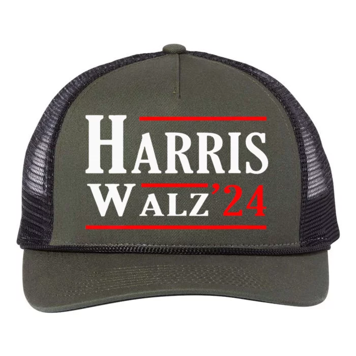 Kamala Harris Tim Walz 2024 Election Harris Walz 2024 Retro Rope Trucker Hat Cap