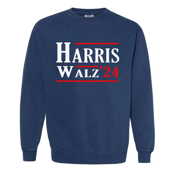 Kamala Harris Tim Walz 2024 Election Harris Walz 2024 Garment-Dyed Sweatshirt