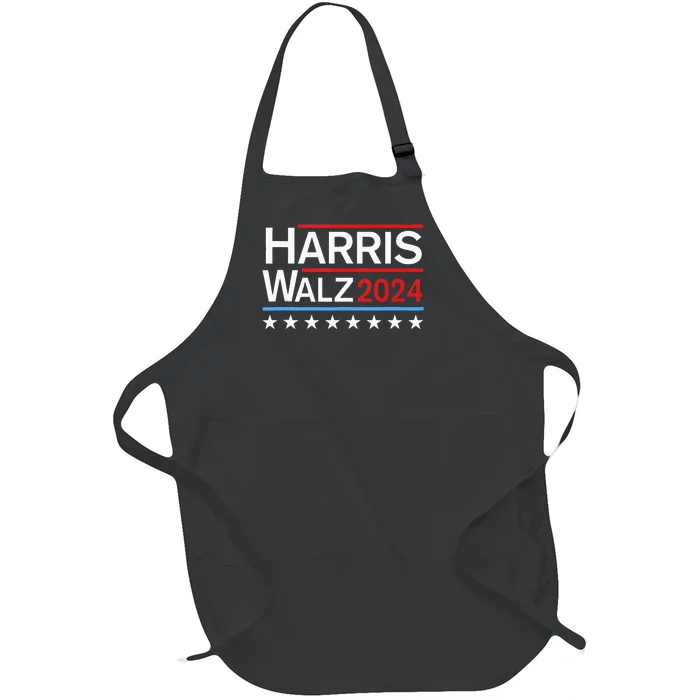 Kamala Harris Tim Walz 2024 Full-Length Apron With Pocket