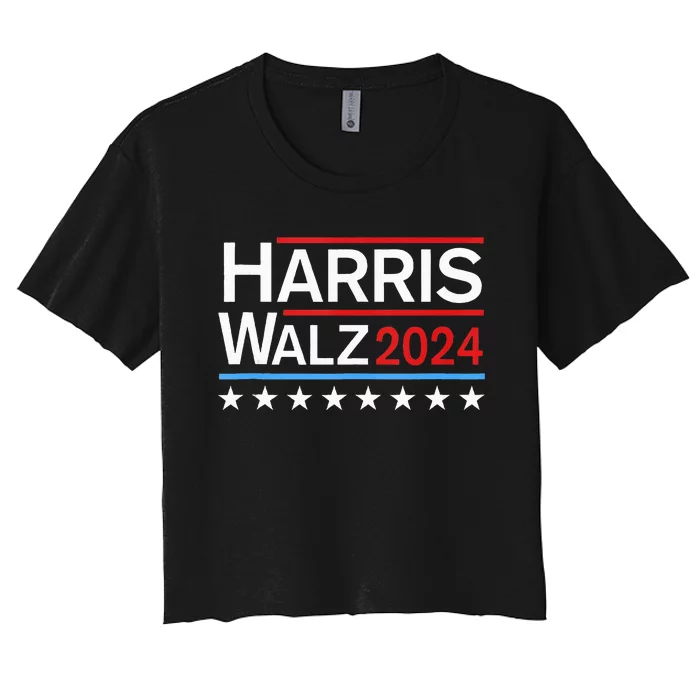 Kamala Harris Tim Walz 2024 Women's Crop Top Tee