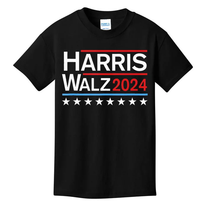 Kamala Harris Tim Walz 2024 Kids T-Shirt