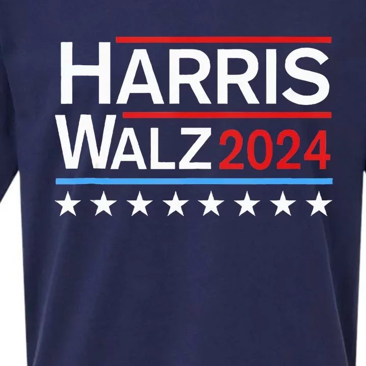 Kamala Harris Tim Walz 2024 Sueded Cloud Jersey T-Shirt