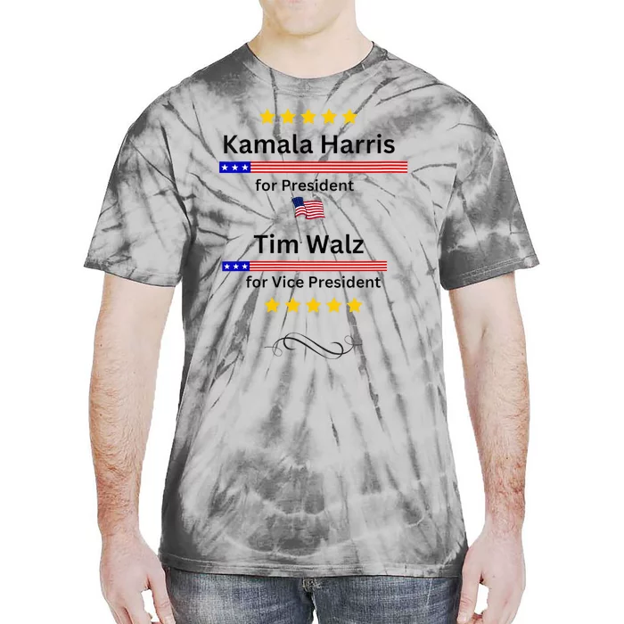 Kamala Harris Tim Walz For President And Vice President Vote Tie-Dye T-Shirt